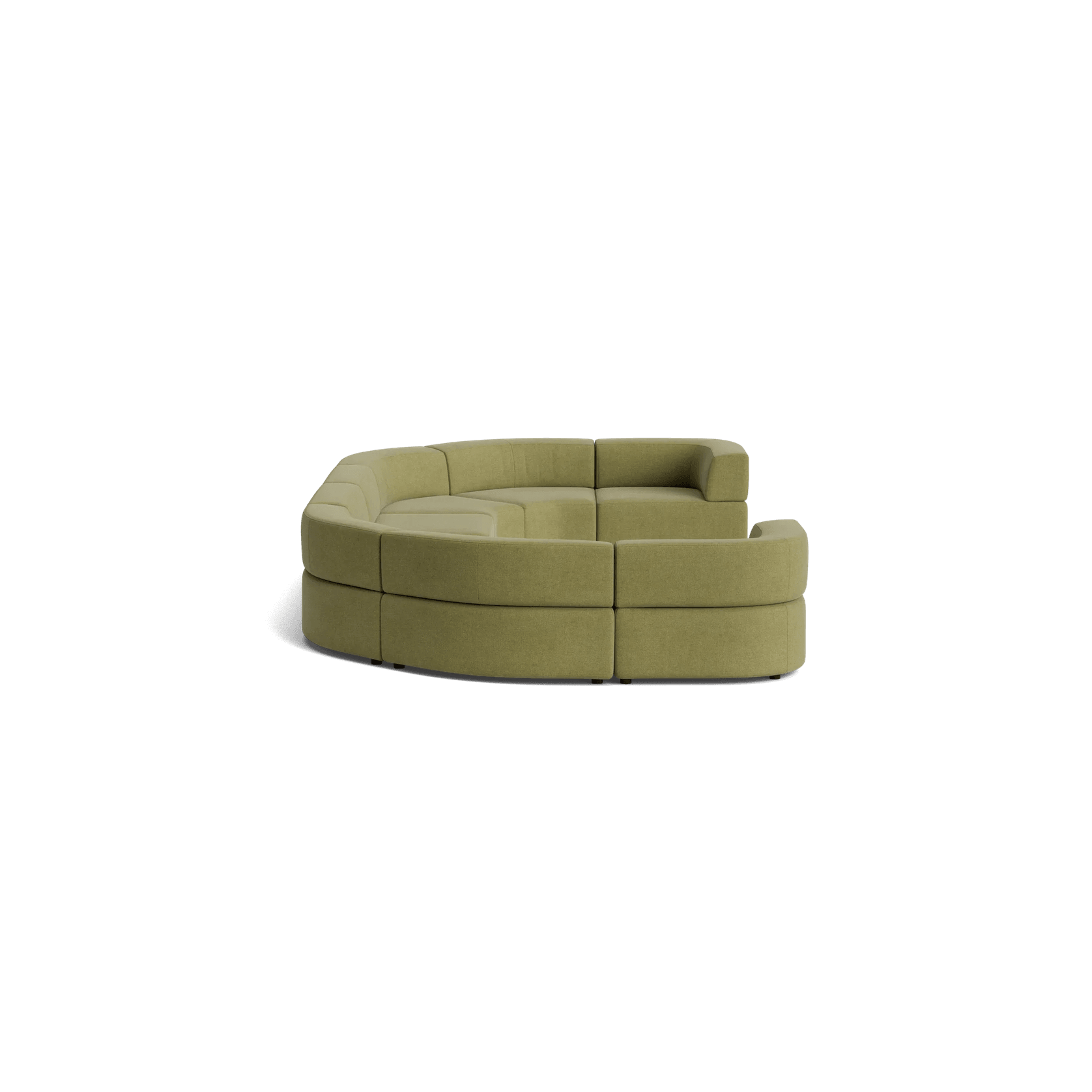 Stretch U Shape Modular Sofa - Fossil Eucalyptus gallery detail image