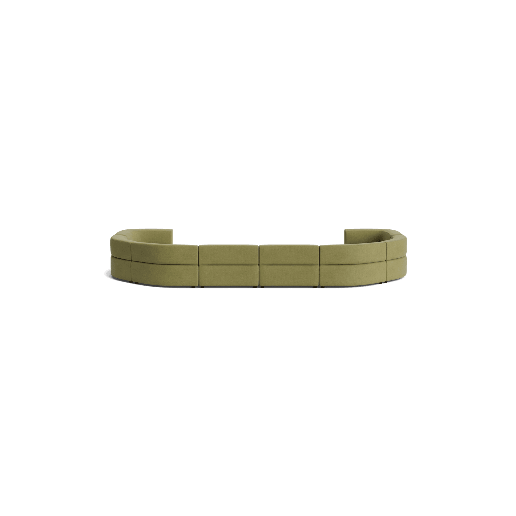 Stretch U Shape Modular Sofa - Fossil Eucalyptus gallery detail image