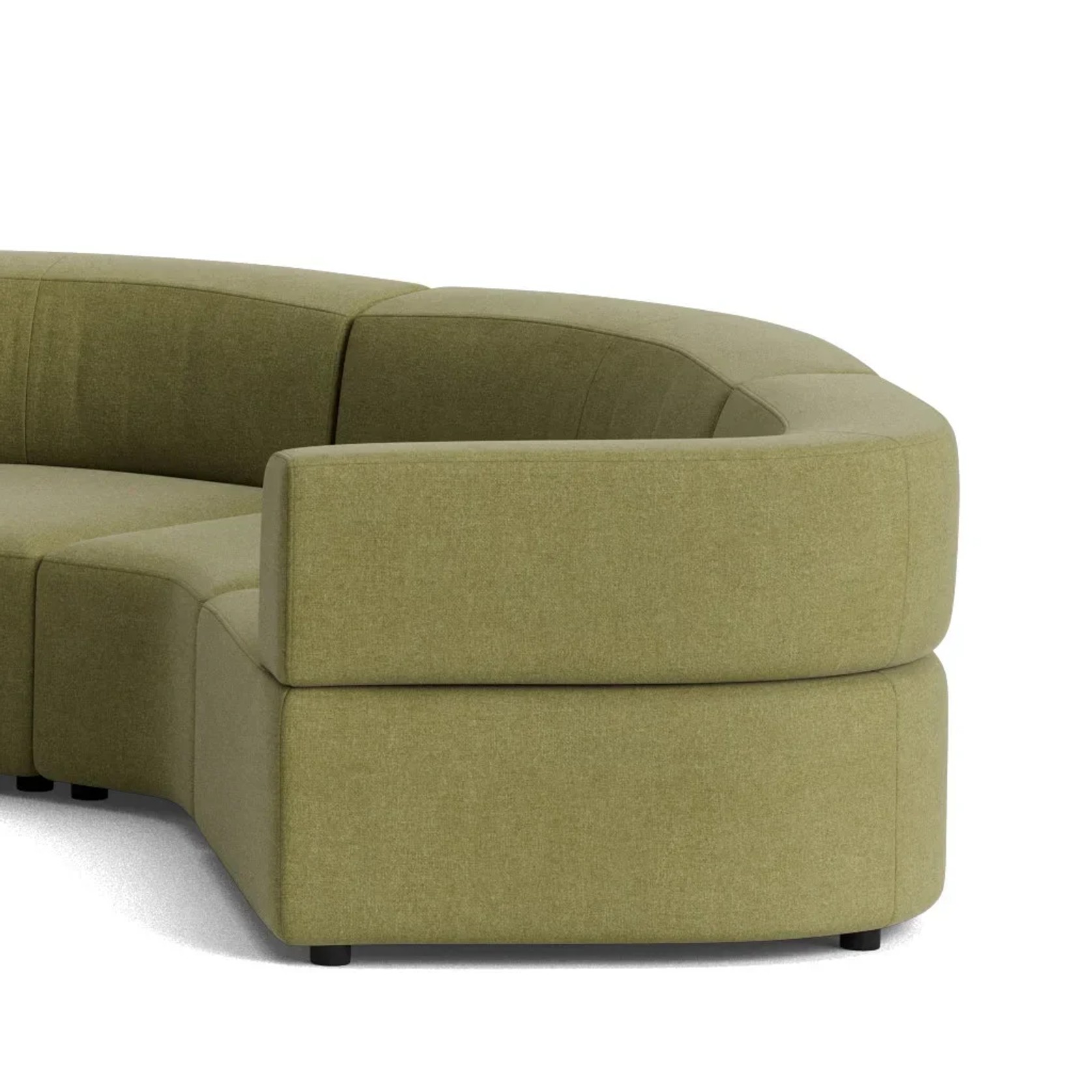 Stretch U Shape Modular Sofa - Fossil Eucalyptus gallery detail image