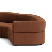 Stretch U Shape Modular Sofa - Corduroy Cocoa gallery detail image