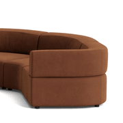 Stretch U Shape Modular Sofa - Corduroy Cocoa gallery detail image