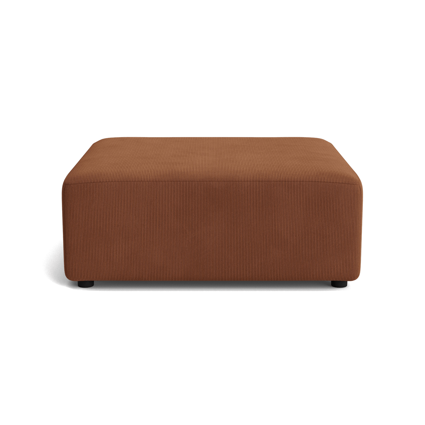Stretch Ottoman - Corduroy Cocoa gallery detail image