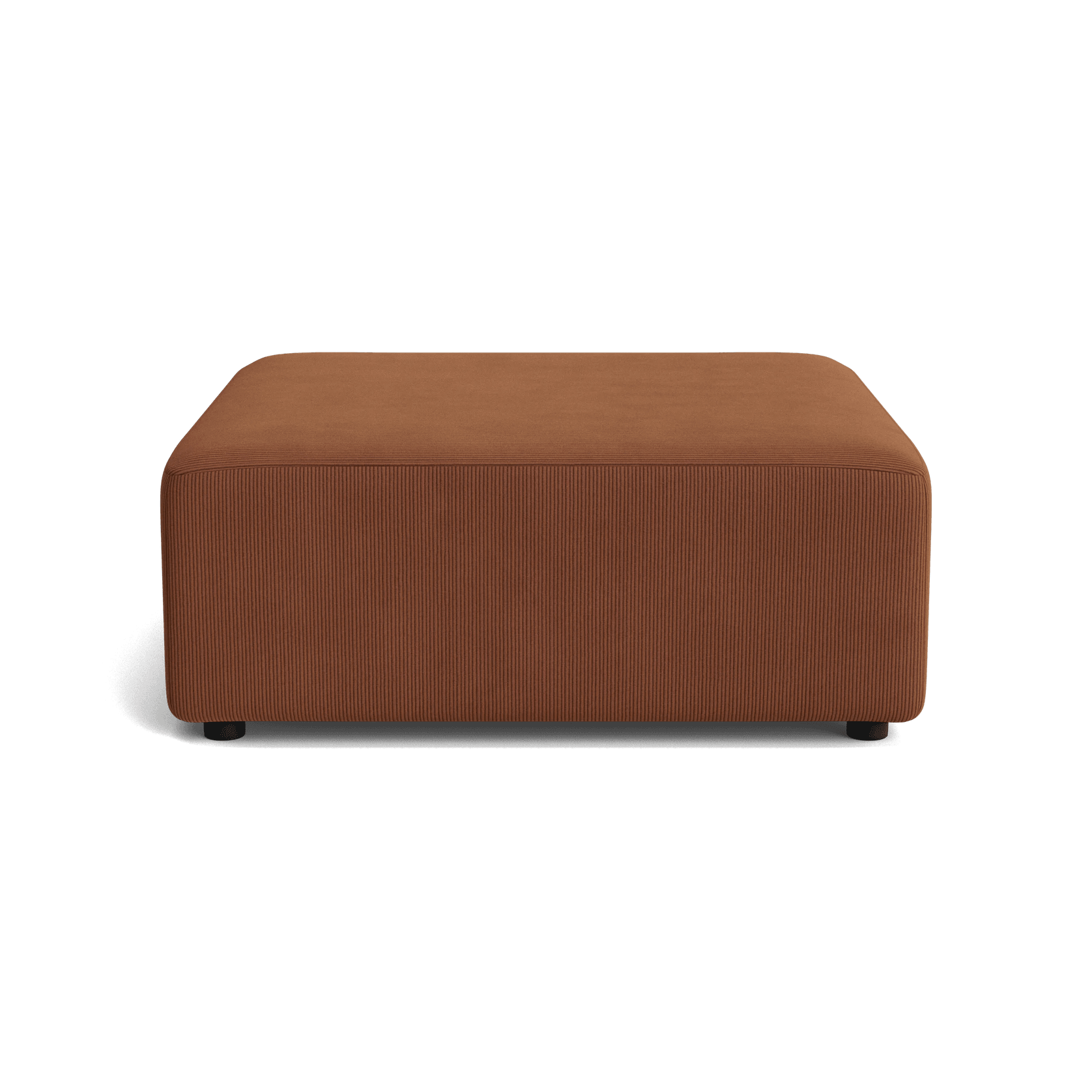 Stretch Ottoman - Corduroy Cocoa gallery detail image