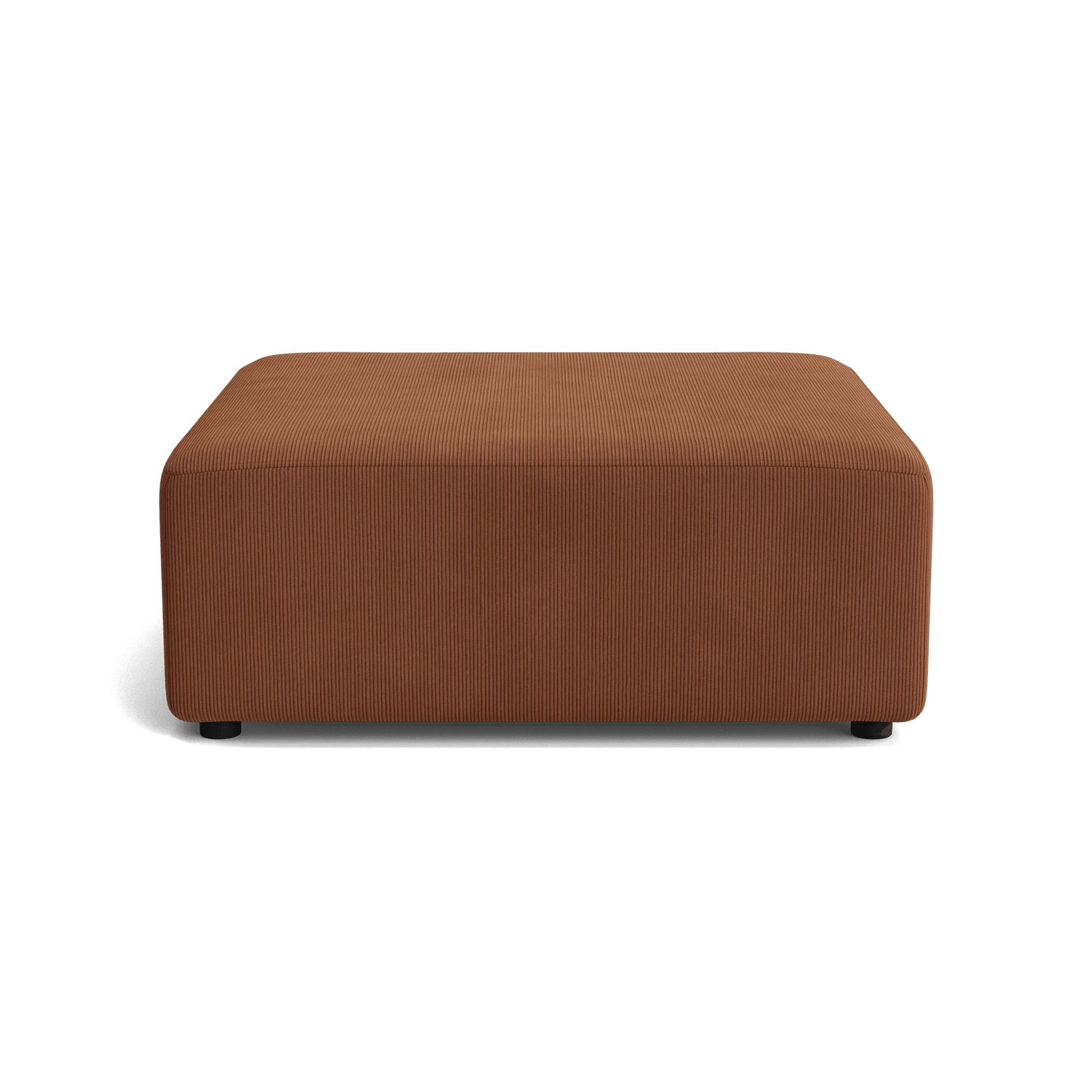 Stretch Ottoman - Corduroy Cocoa gallery detail image
