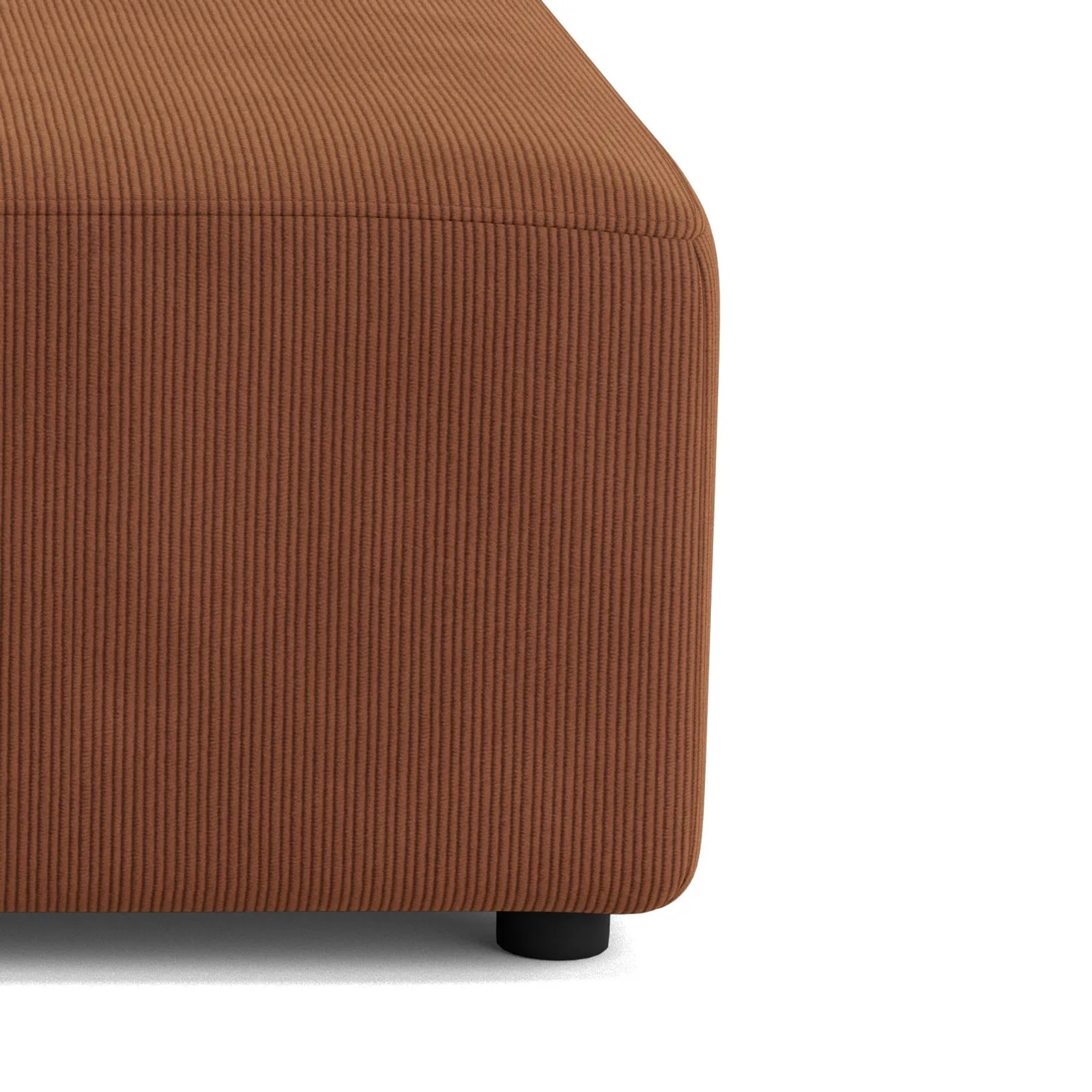 Stretch Ottoman - Corduroy Cocoa gallery detail image