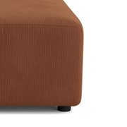 Stretch Ottoman - Corduroy Cocoa gallery detail image