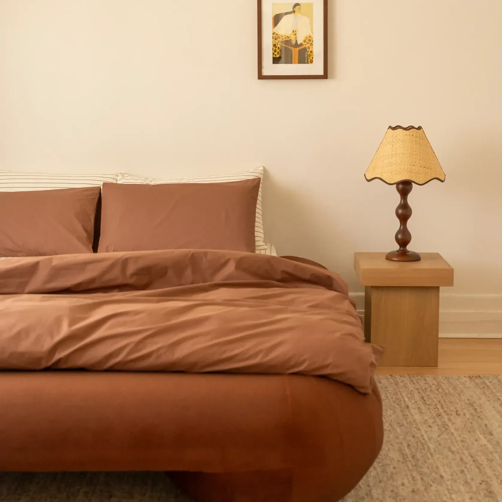 Lune Queen Bed - Eden Brick gallery detail image