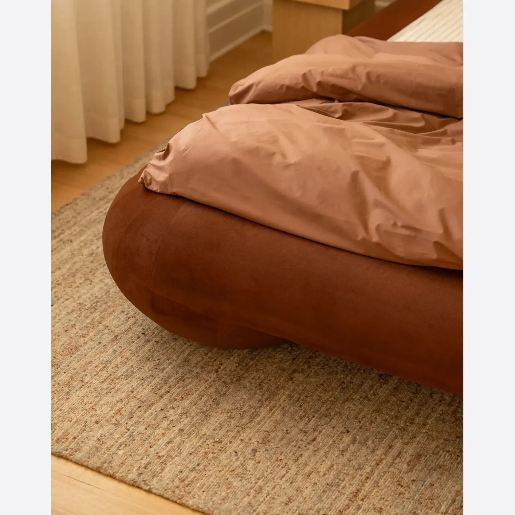 Lune King Bed - Eden Brick gallery detail image