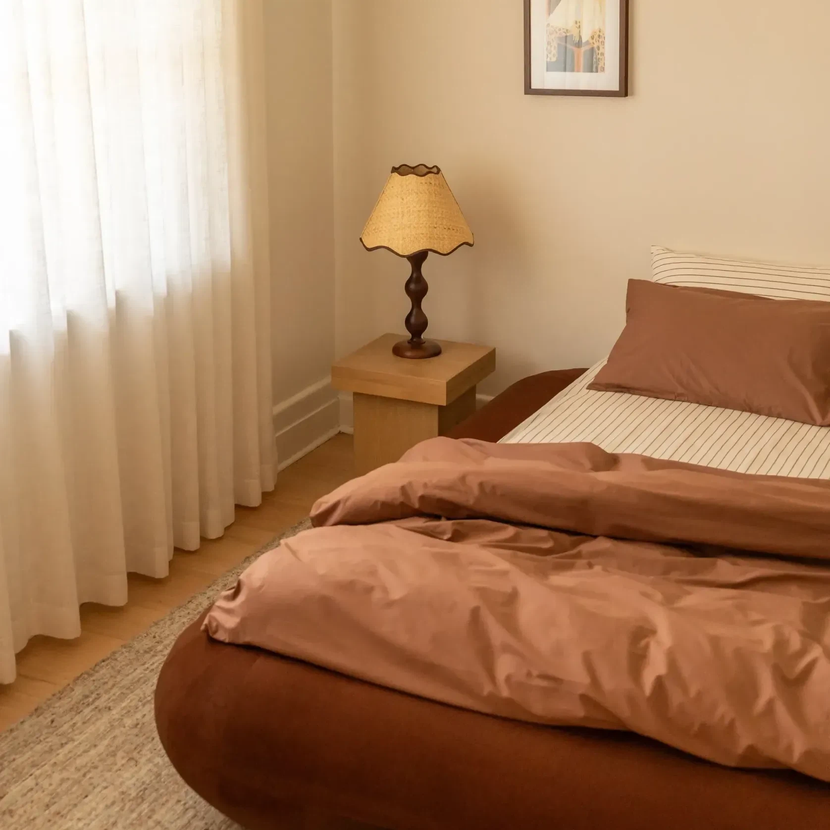 Lune Queen Bed - Eden Brick gallery detail image