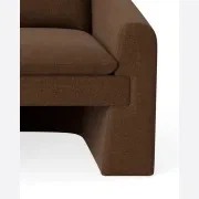 Crest Armchair - Fossil Chocolate gallery detail image