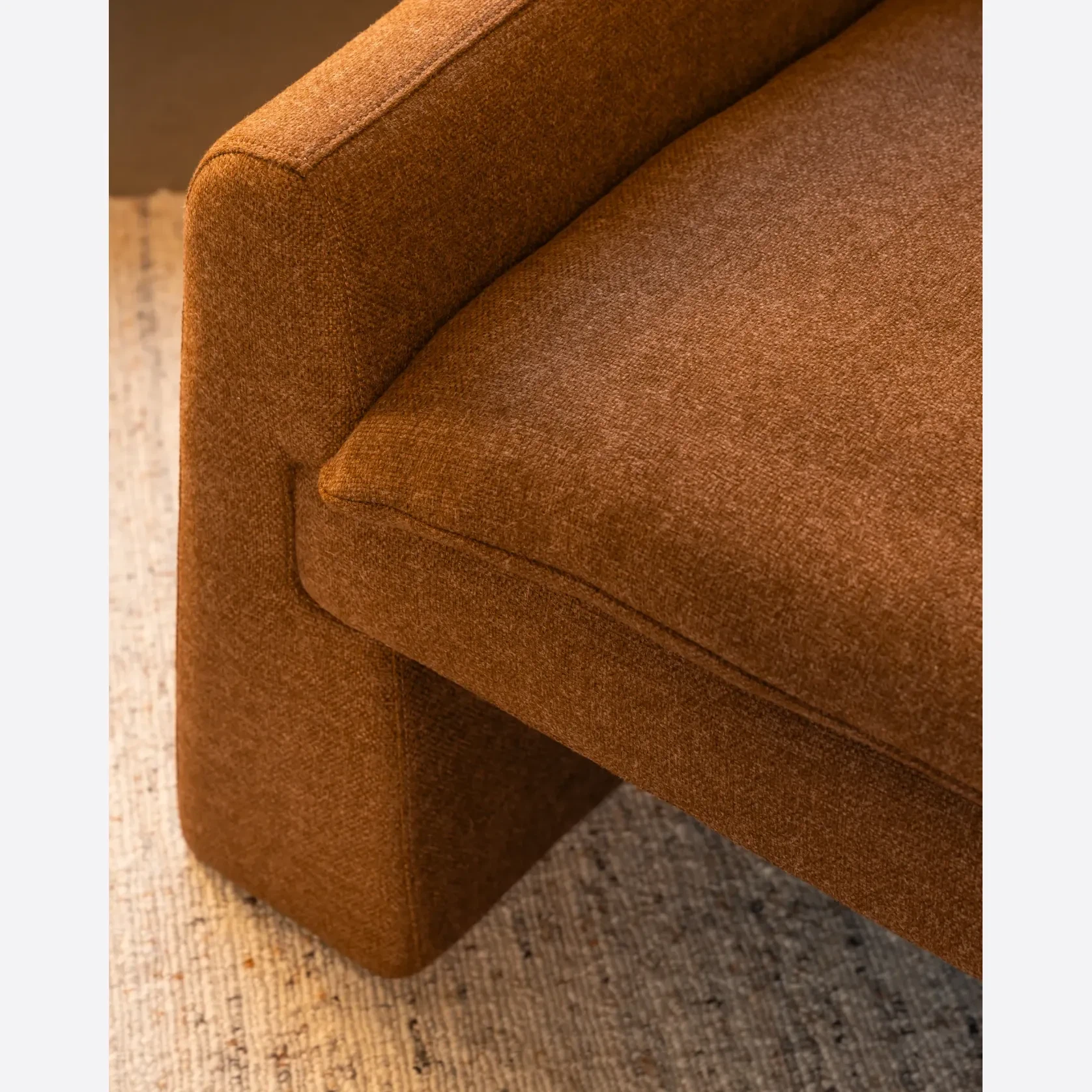 Crest Armchair - Fossil Chocolate gallery detail image