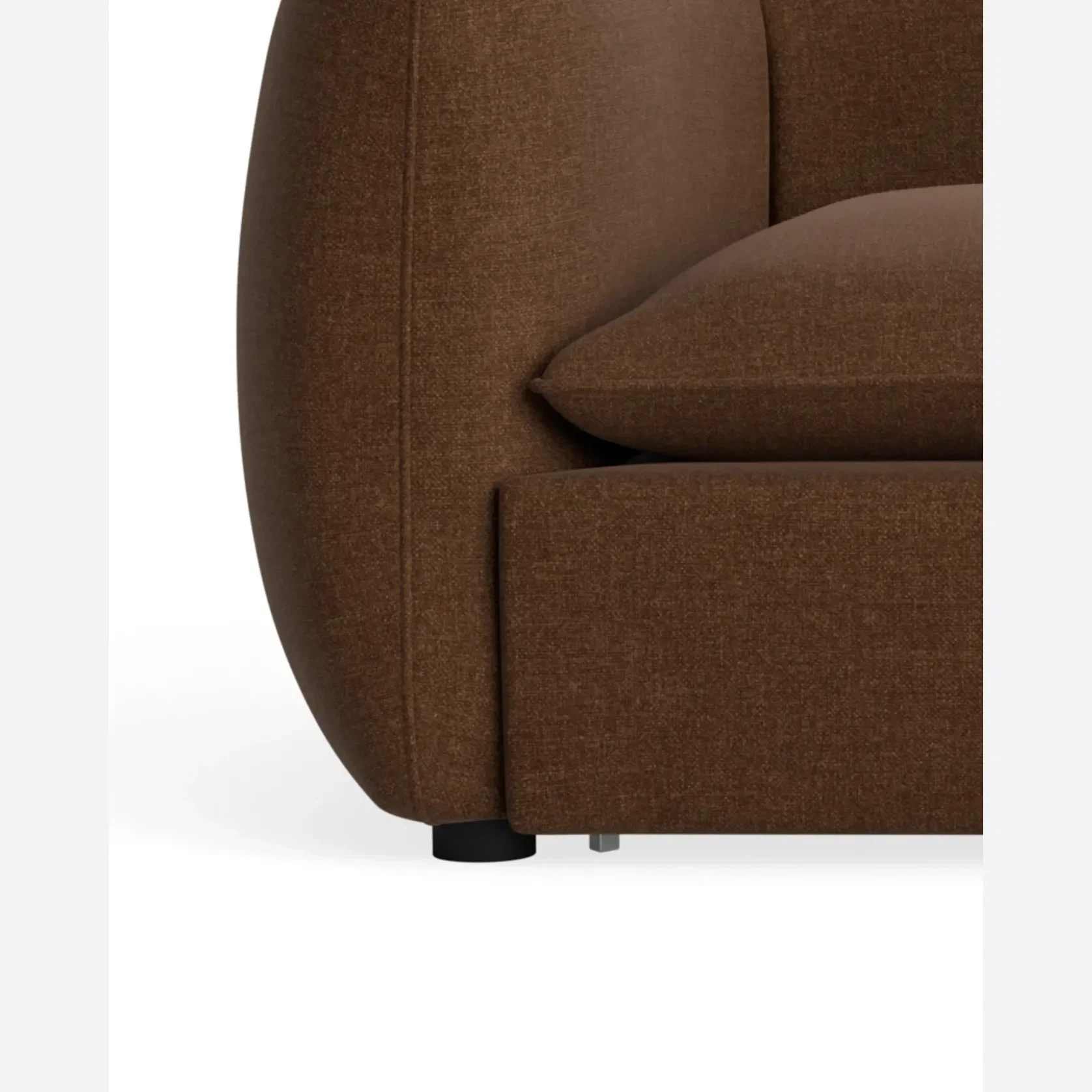 Muro 3 Seater Sofa - Fossil Chocolate gallery detail image