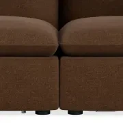 Muro 3 Seater Sofa - Fossil Chocolate gallery detail image