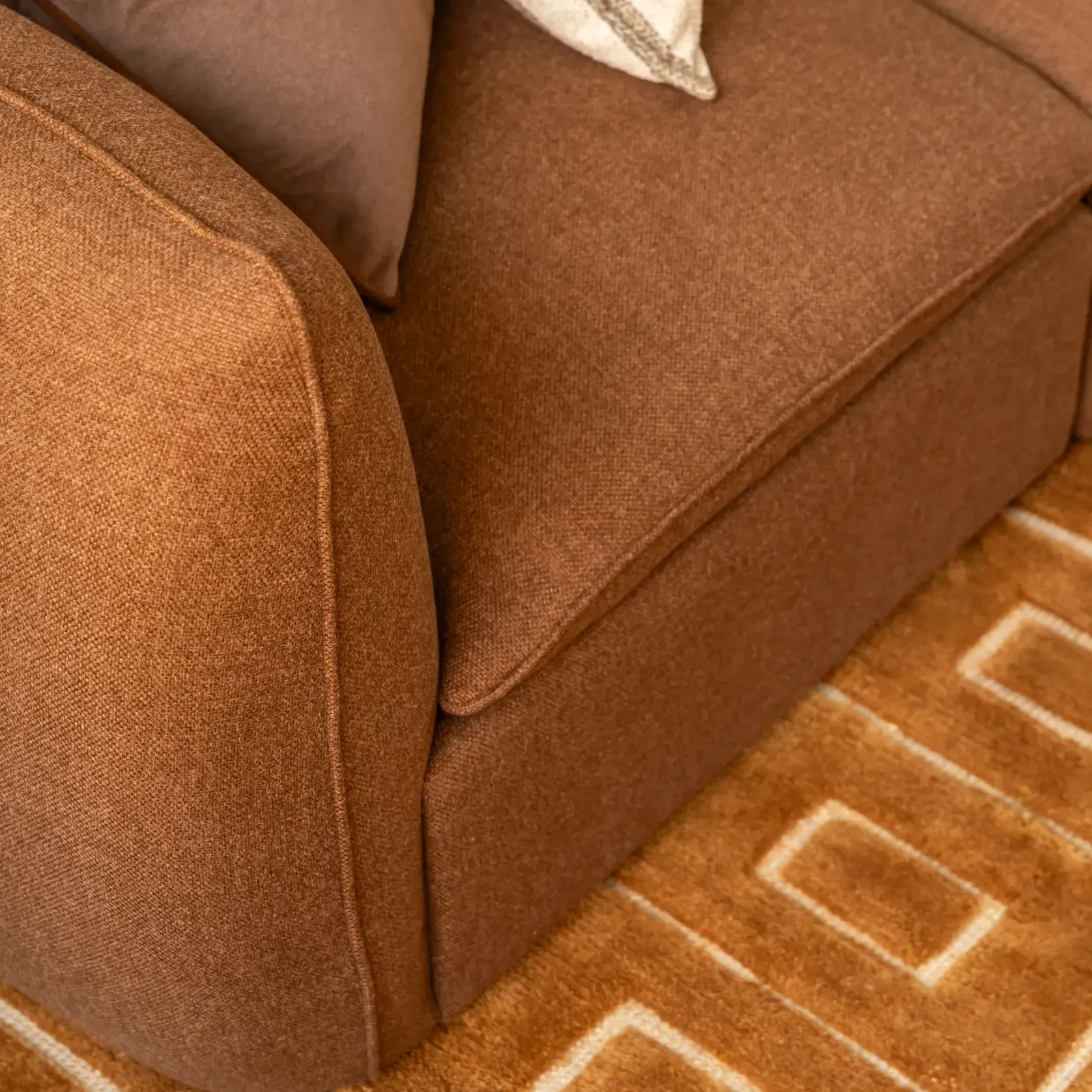 Muro Large Corner Sofa - Fossil Chocolate gallery detail image