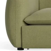 Muro 4 Seater Chaise Sofa - Fossil Eucalyptus gallery detail image