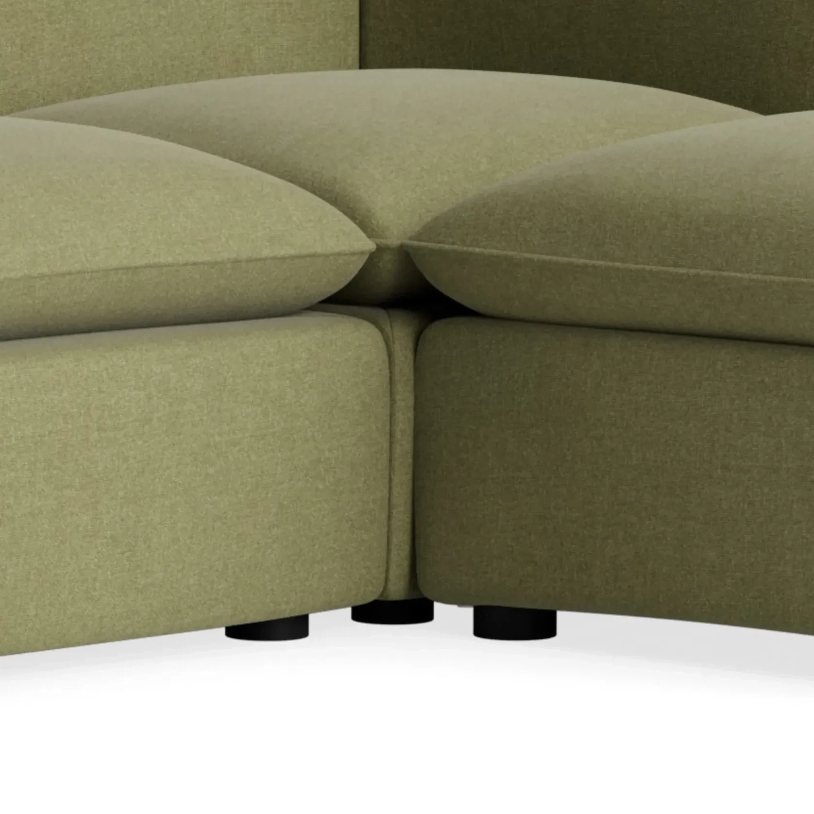 Muro 4 Seater Chaise Sofa - Fossil Eucalyptus gallery detail image