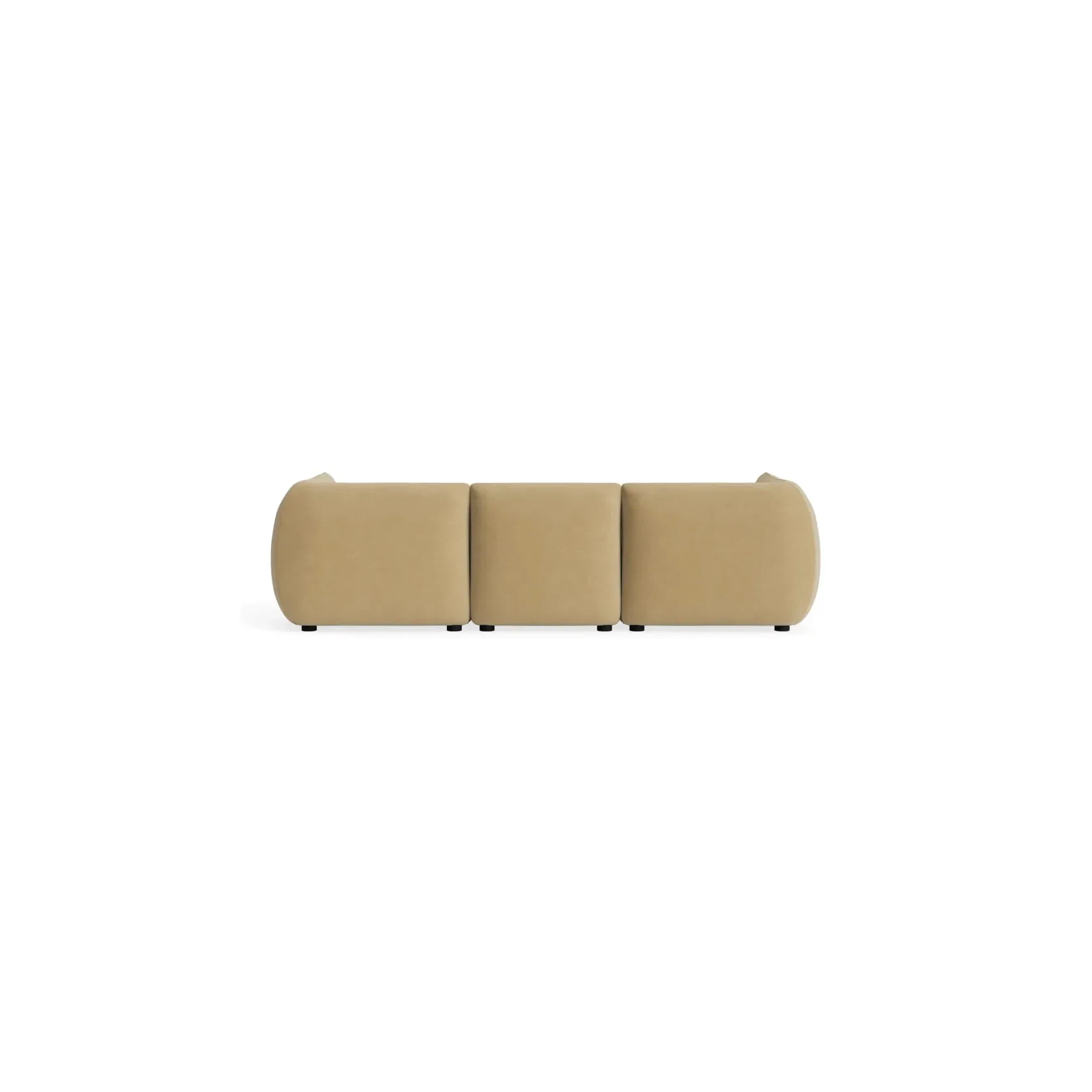 Muro 4 Seater Chaise Sofa - Silas Honey gallery detail image