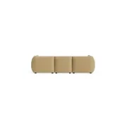Muro 4 Seater Chaise Sofa - Silas Honey gallery detail image