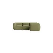 Muro Closed Chaise Sofa - Fossil Eucalyptus gallery detail image