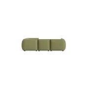 Muro Closed Chaise Sofa - Fossil Eucalyptus gallery detail image