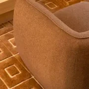 Muro Closed Chaise Sofa - Fossil Chocolate gallery detail image