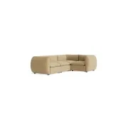 Muro Closed Chaise Sofa - Silas Honey gallery detail image