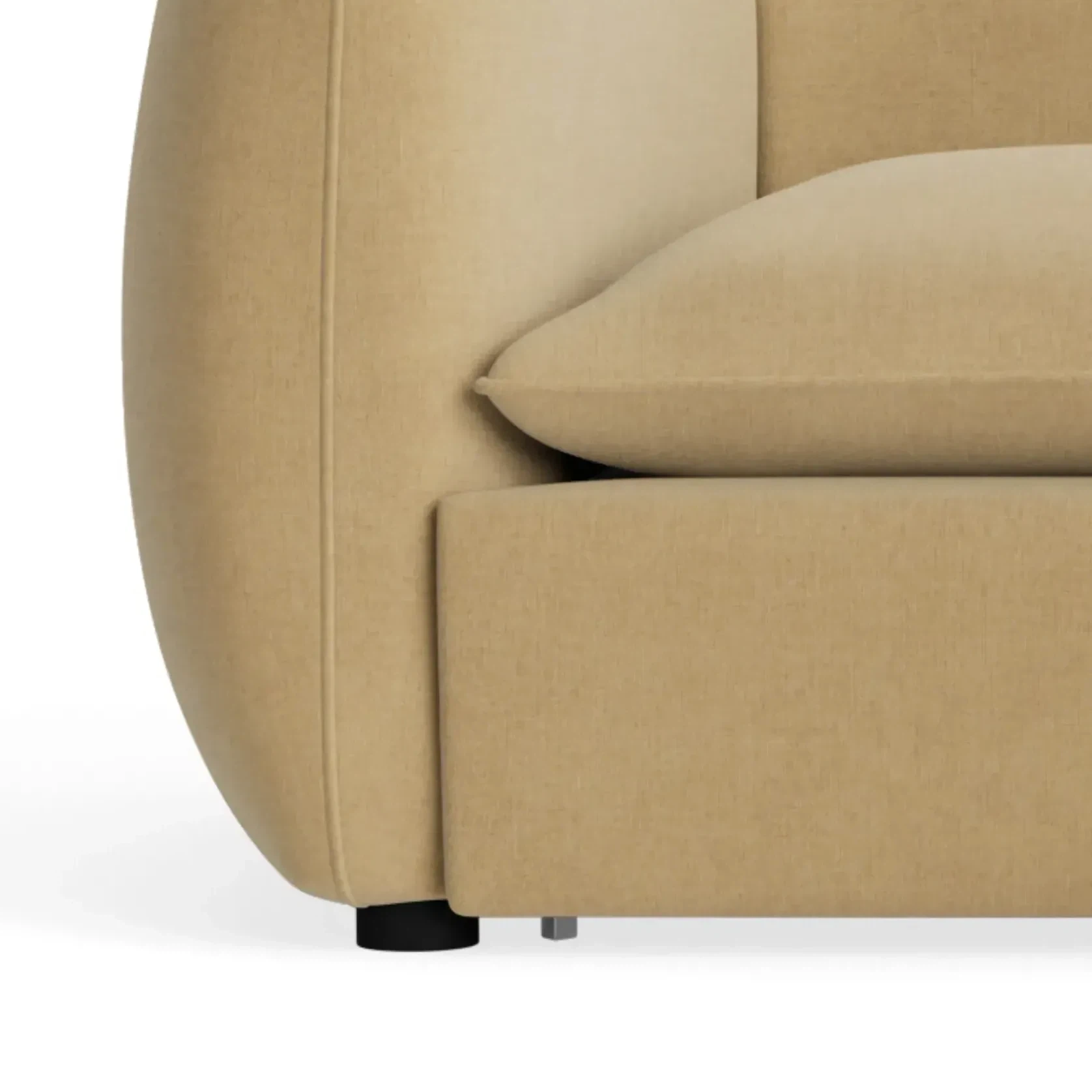 Muro Closed Chaise Sofa - Silas Honey gallery detail image