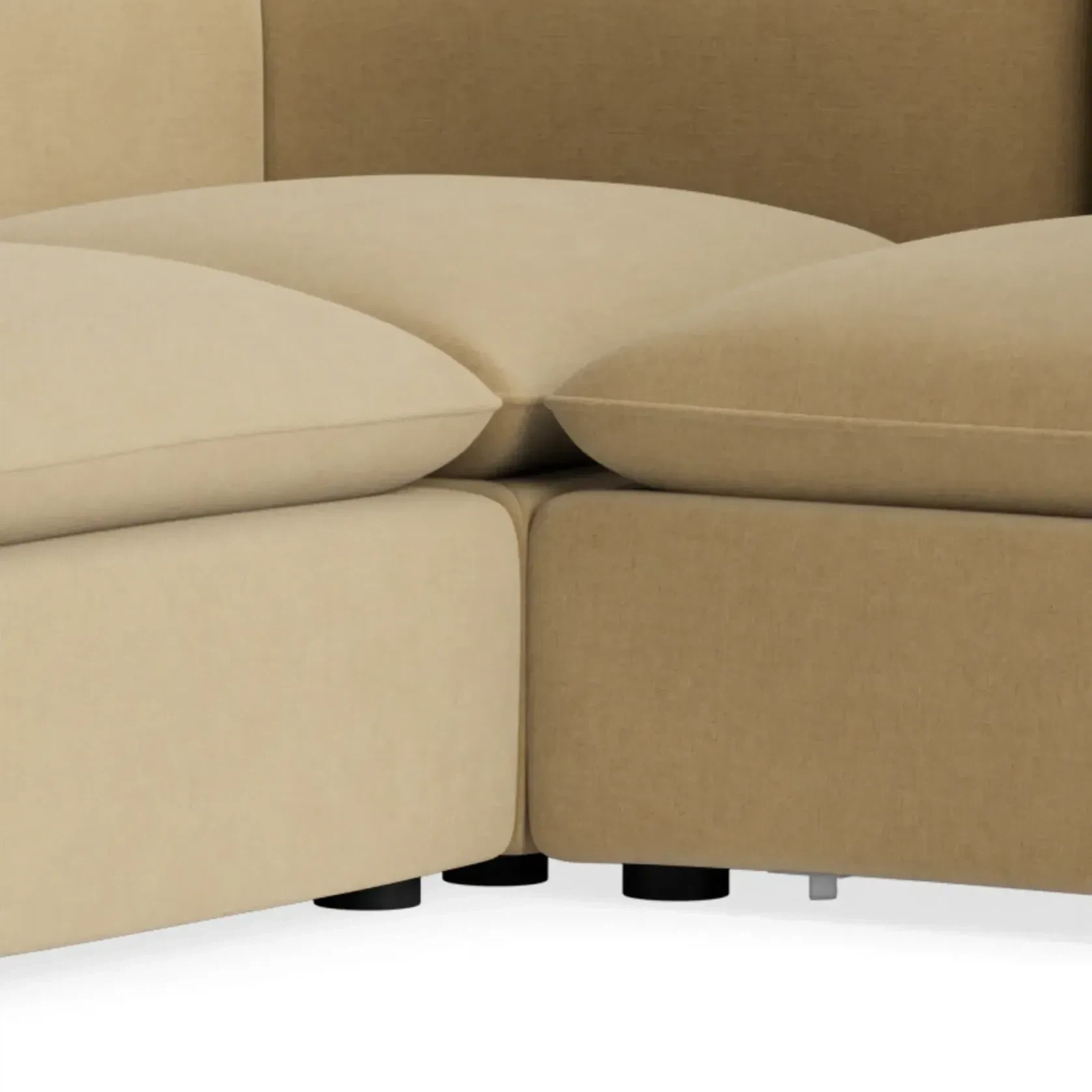 Muro Closed Chaise Sofa - Silas Honey gallery detail image
