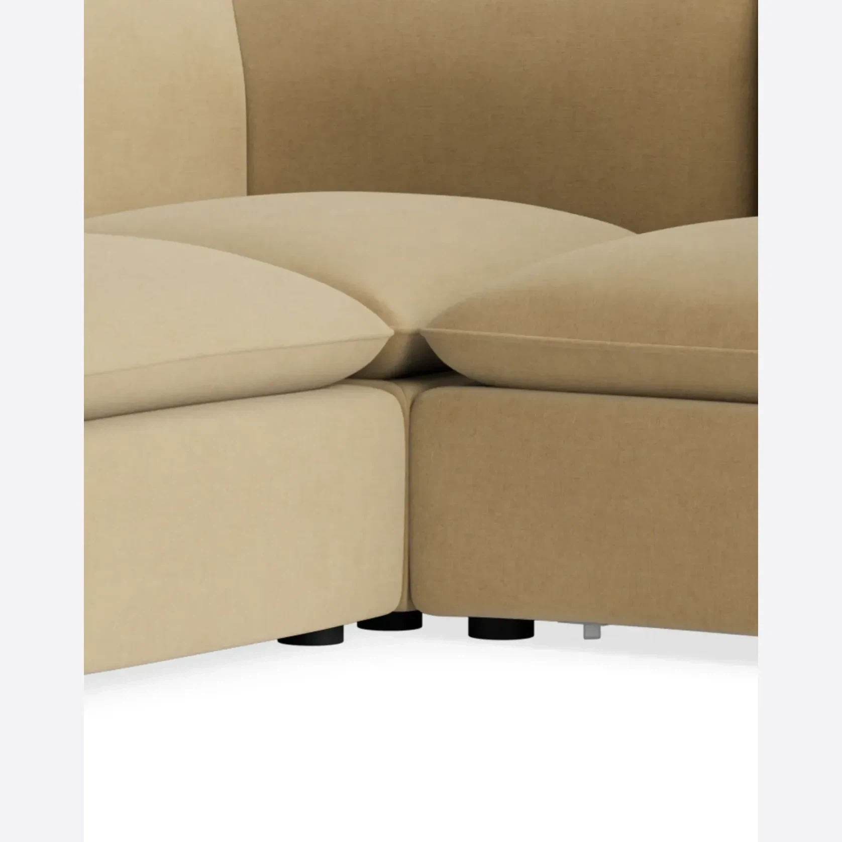 Muro Closed Chaise Sofa - Silas Honey gallery detail image