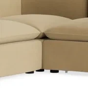 Muro Closed Chaise Sofa - Silas Honey gallery detail image