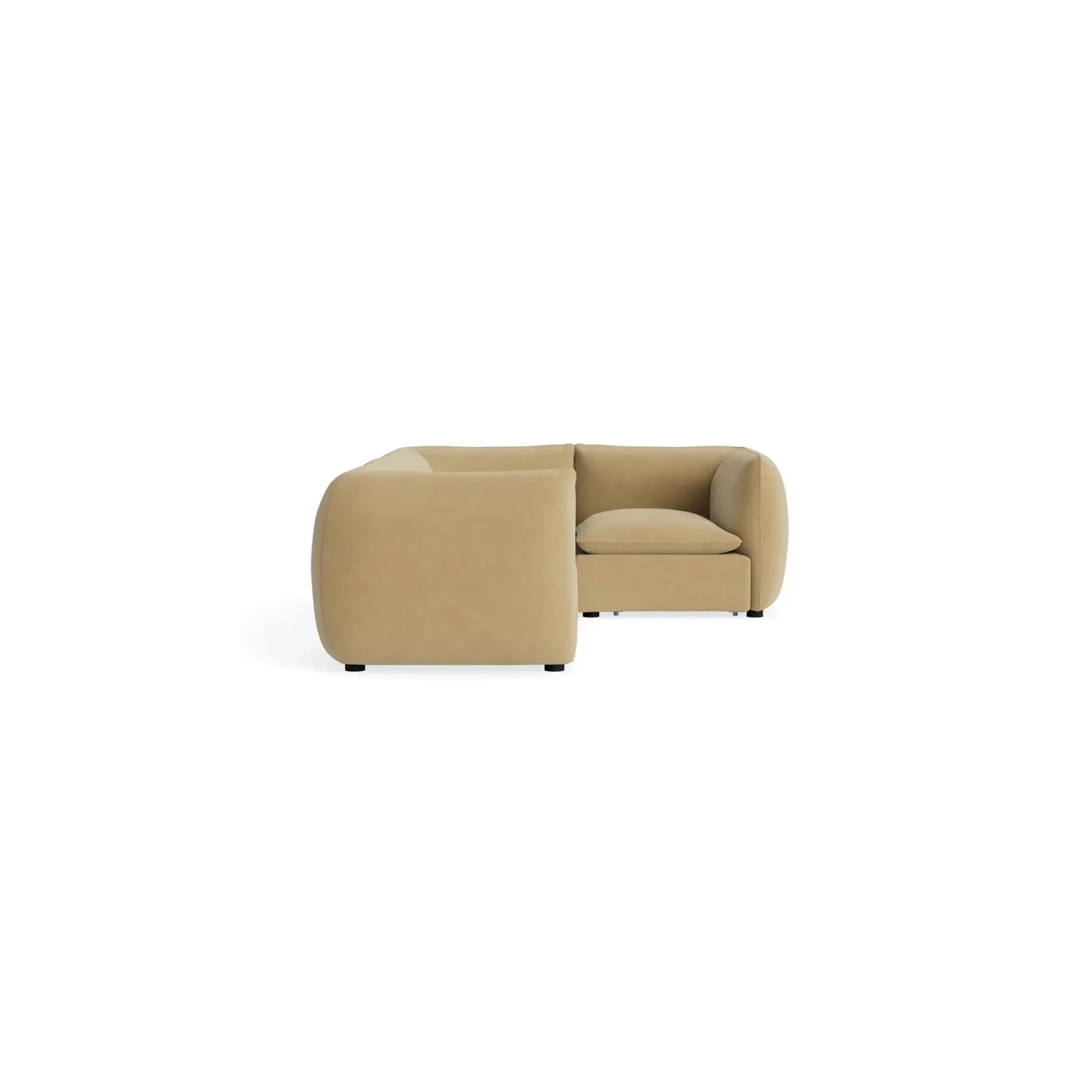 Muro Closed Chaise Sofa - Silas Honey gallery detail image