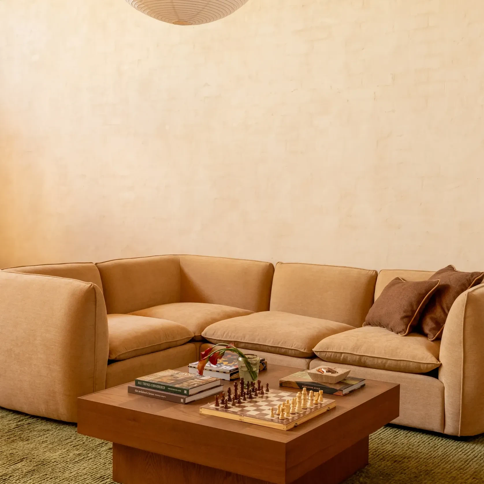 Muro Closed Chaise Sofa - Silas Honey gallery detail image
