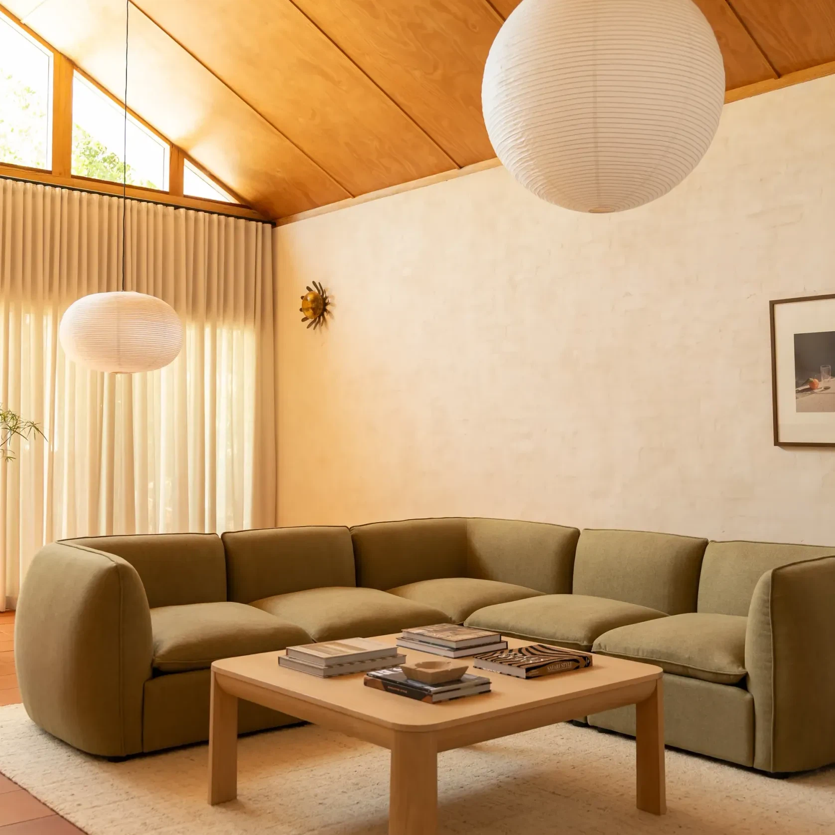 Muro Corner Sofa - Fossil Eucalyptus gallery detail image