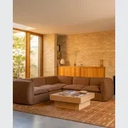 Muro Corner Sofa - Fossil Chocolate gallery detail image