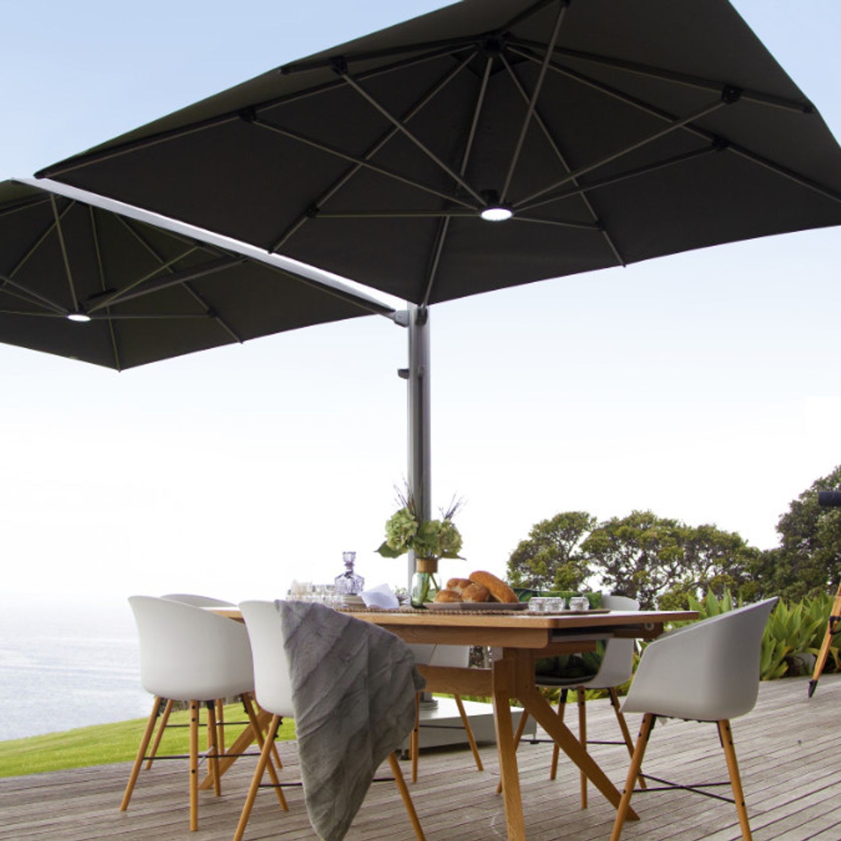 Shadowspec Unity Multi-Canopy Cantilever Umbrella gallery detail image