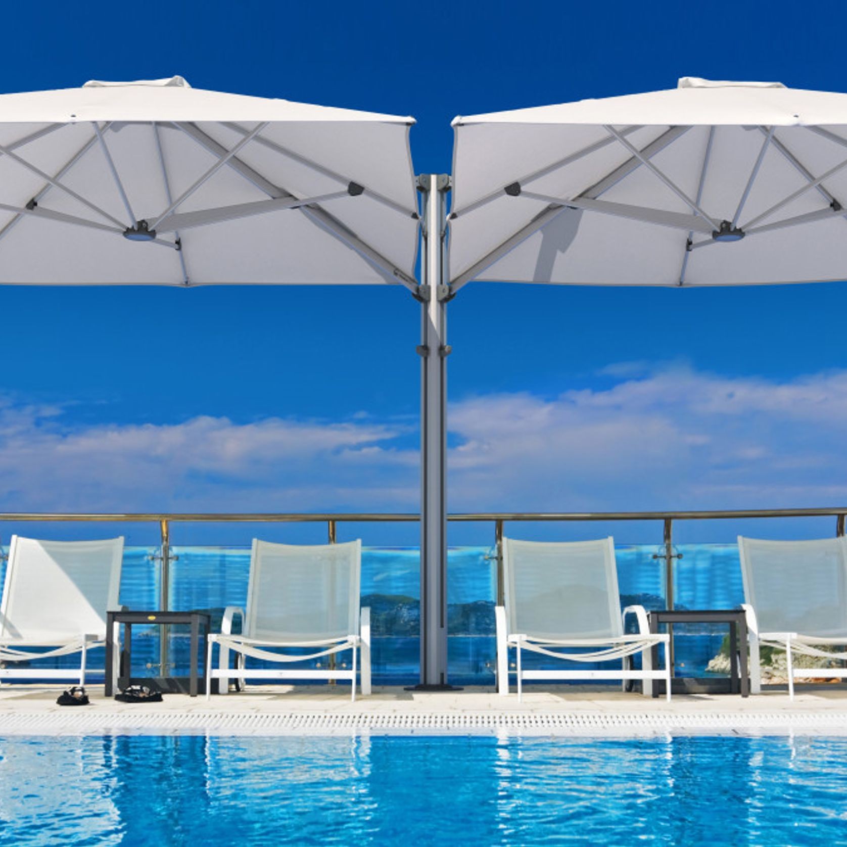 Shadowspec Unity Multi-Canopy Cantilever Umbrella gallery detail image