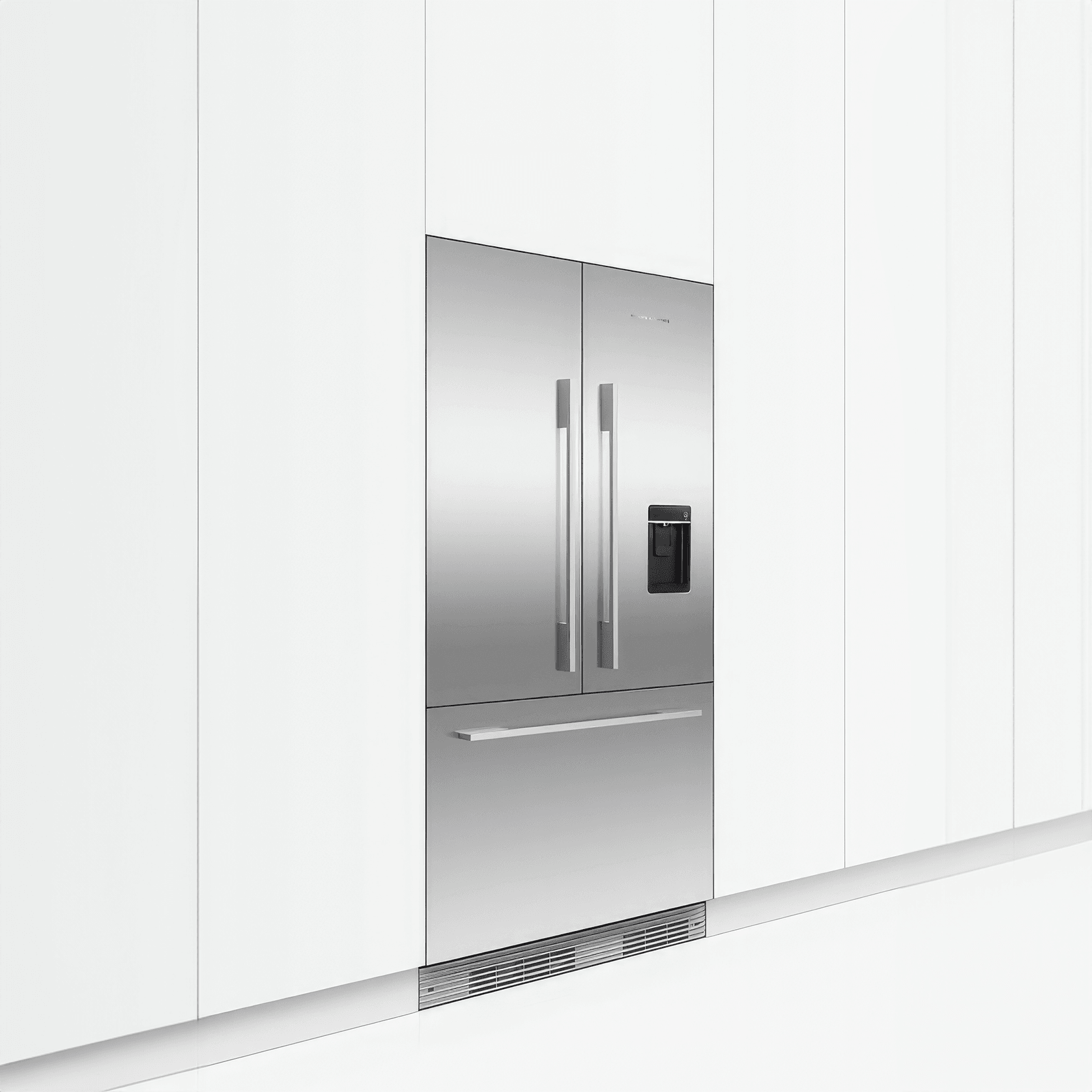 Integrated French Door Refrigerator Freezer, 90cm, Ice & Water gallery detail image