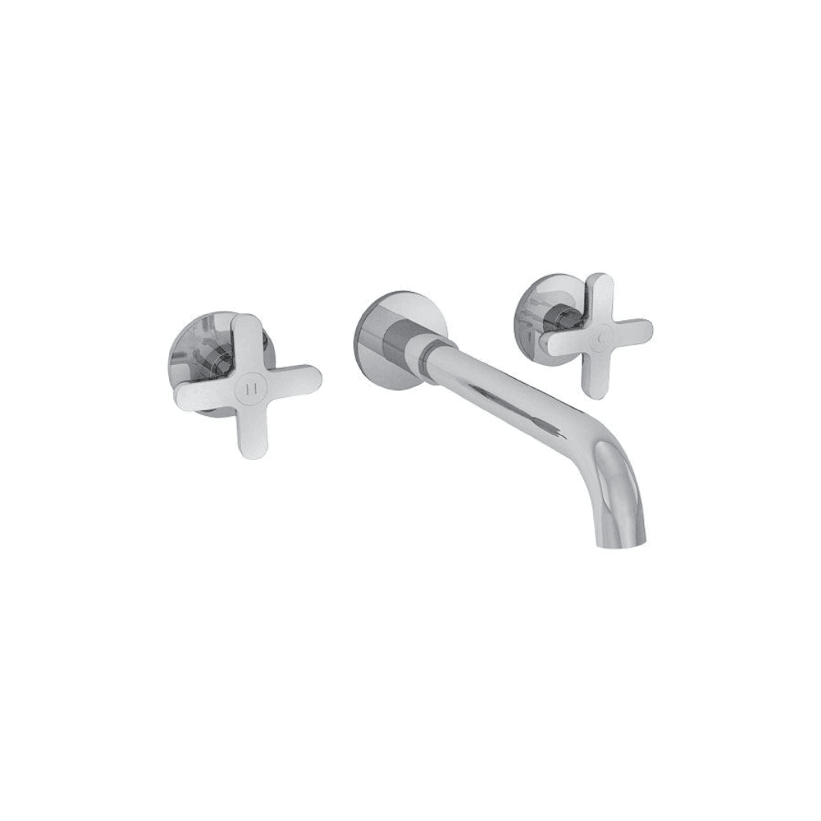 Icona Classic 3 Hole Wall Mount Basin Mixer gallery detail image