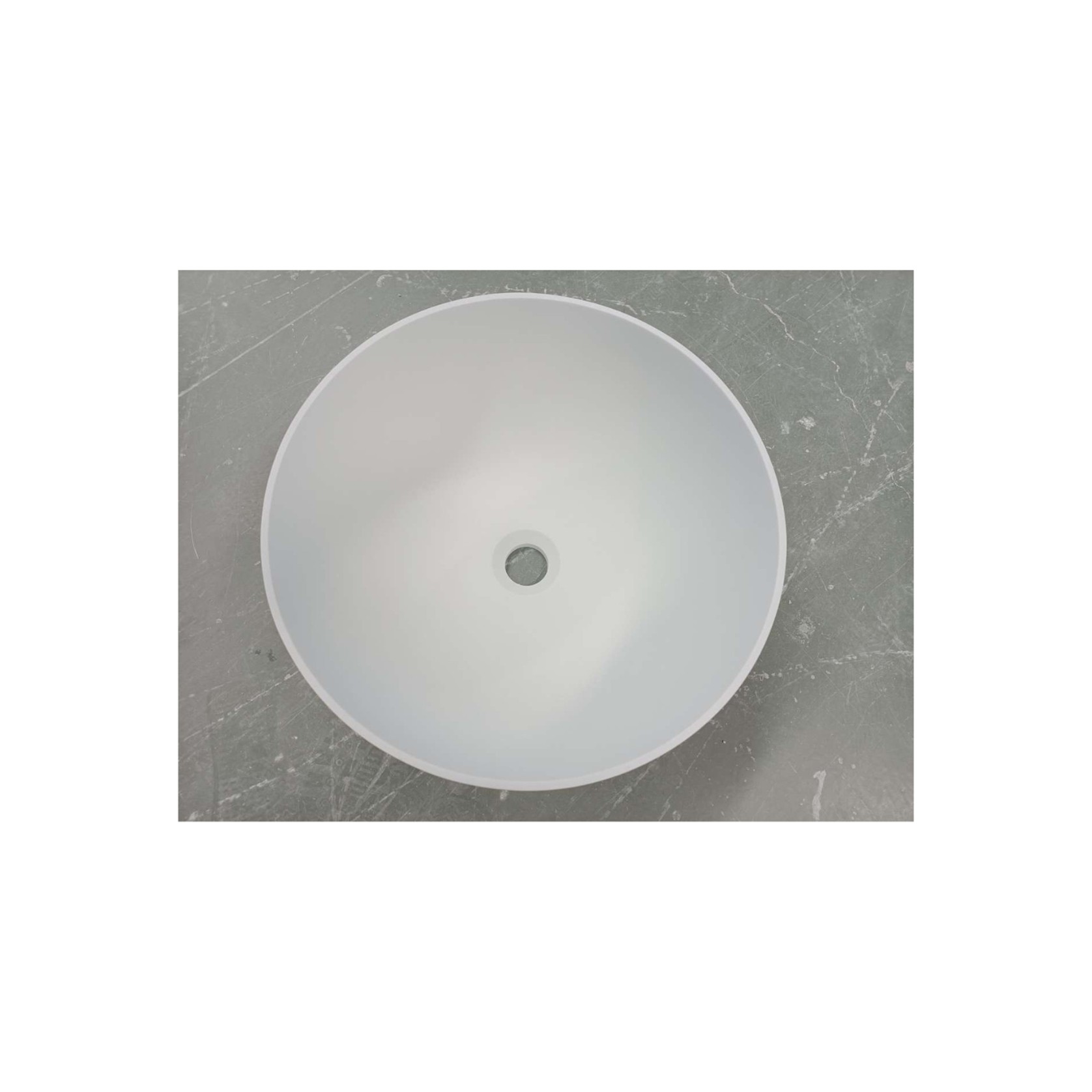 Round Semi-recessed Basin 400mm 'Tui' gallery detail image