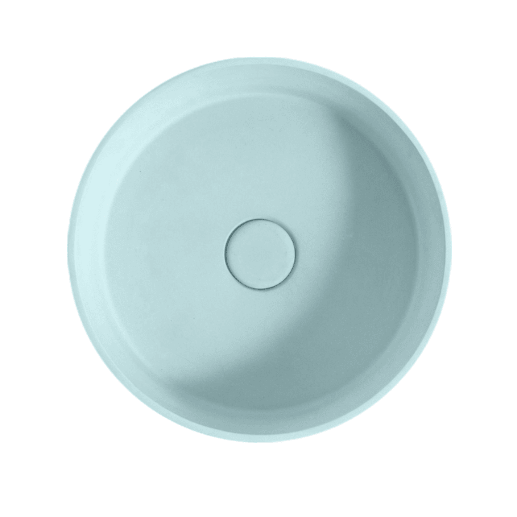 Sol' Powder Blue Concrete 390mm Round Basin gallery detail image