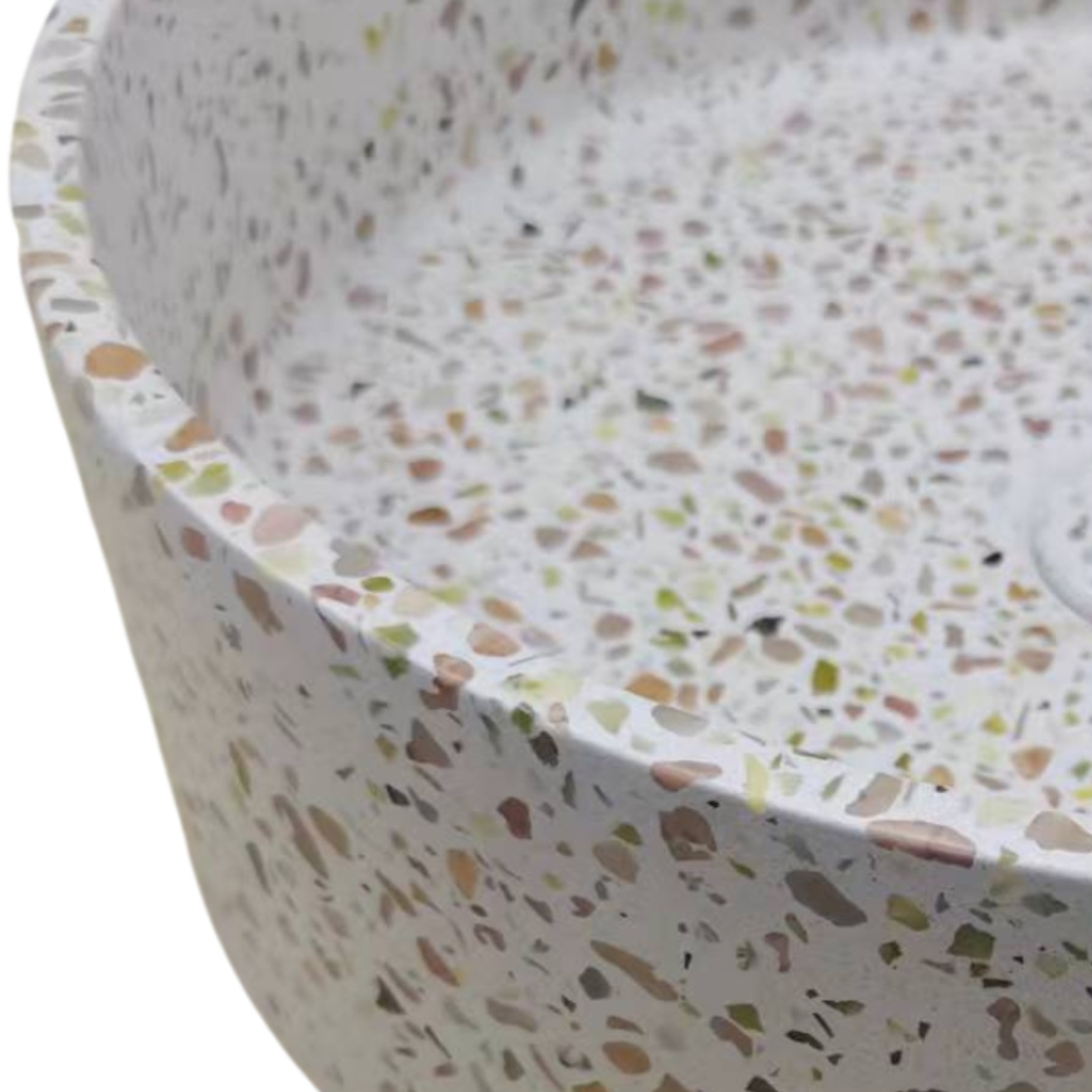 Sol' Natural Terrazzo Concrete Round 390mm Basin gallery detail image