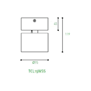 Omni Directional Can Light Surface Mounted Short gallery detail image