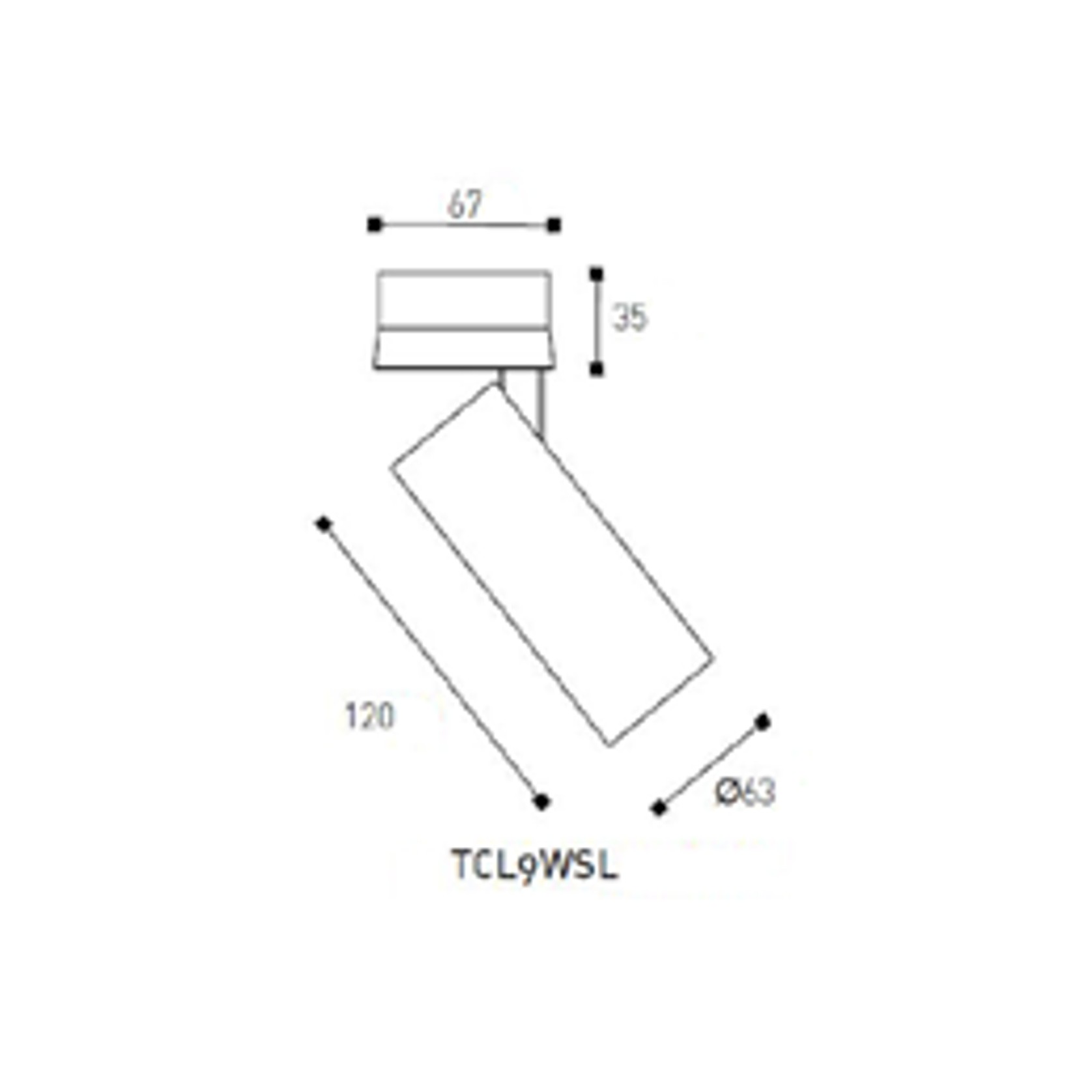 LED Surface Mounted Swivel Head Omni-Directional (Long) Downlight gallery detail image