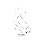 Omni Directional Can Light Surface Mounted Long gallery detail image