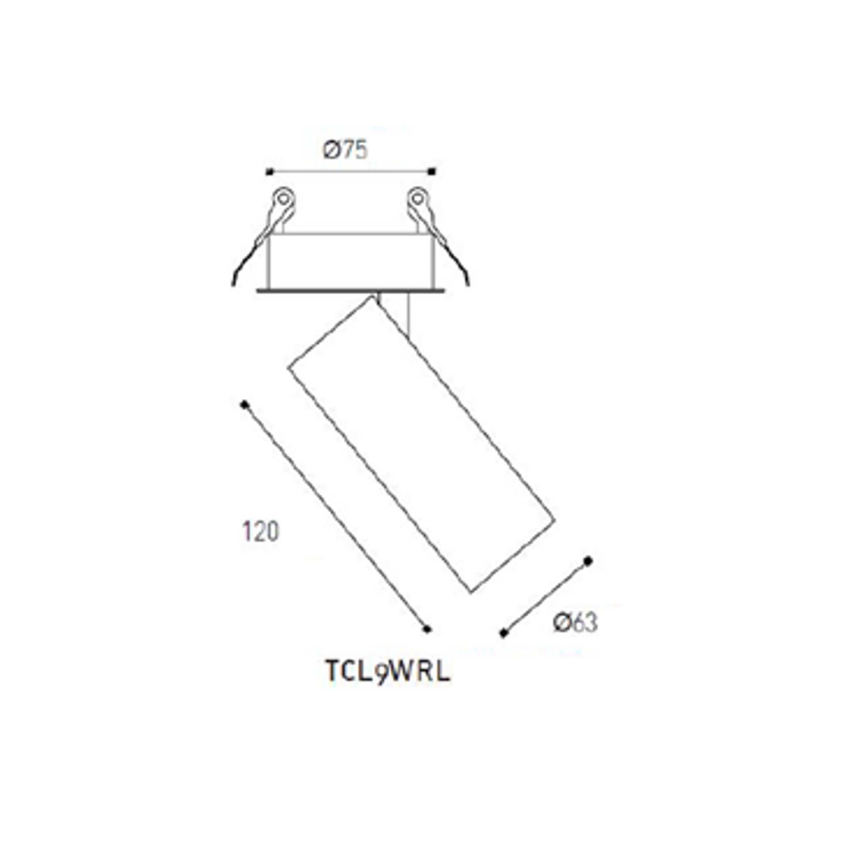 LED Recessed Swivel Omni-Directional (Long) Downlight gallery detail image