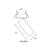 LED Recessed Swivel Omni-Directional (Long) Downlight gallery detail image