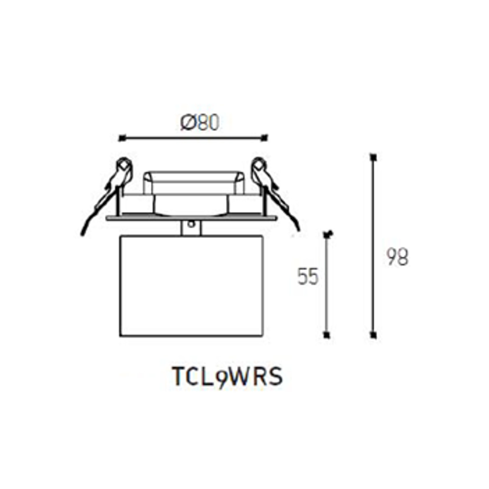 Recessed Swivel Head Omni-Directional (Short) Downlight gallery detail image