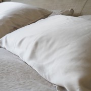 100% Pure Silk Pillowcase Pair - Clean White gallery detail image