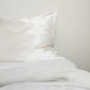 100% Pure Silk Pillowcase - Milk gallery detail image