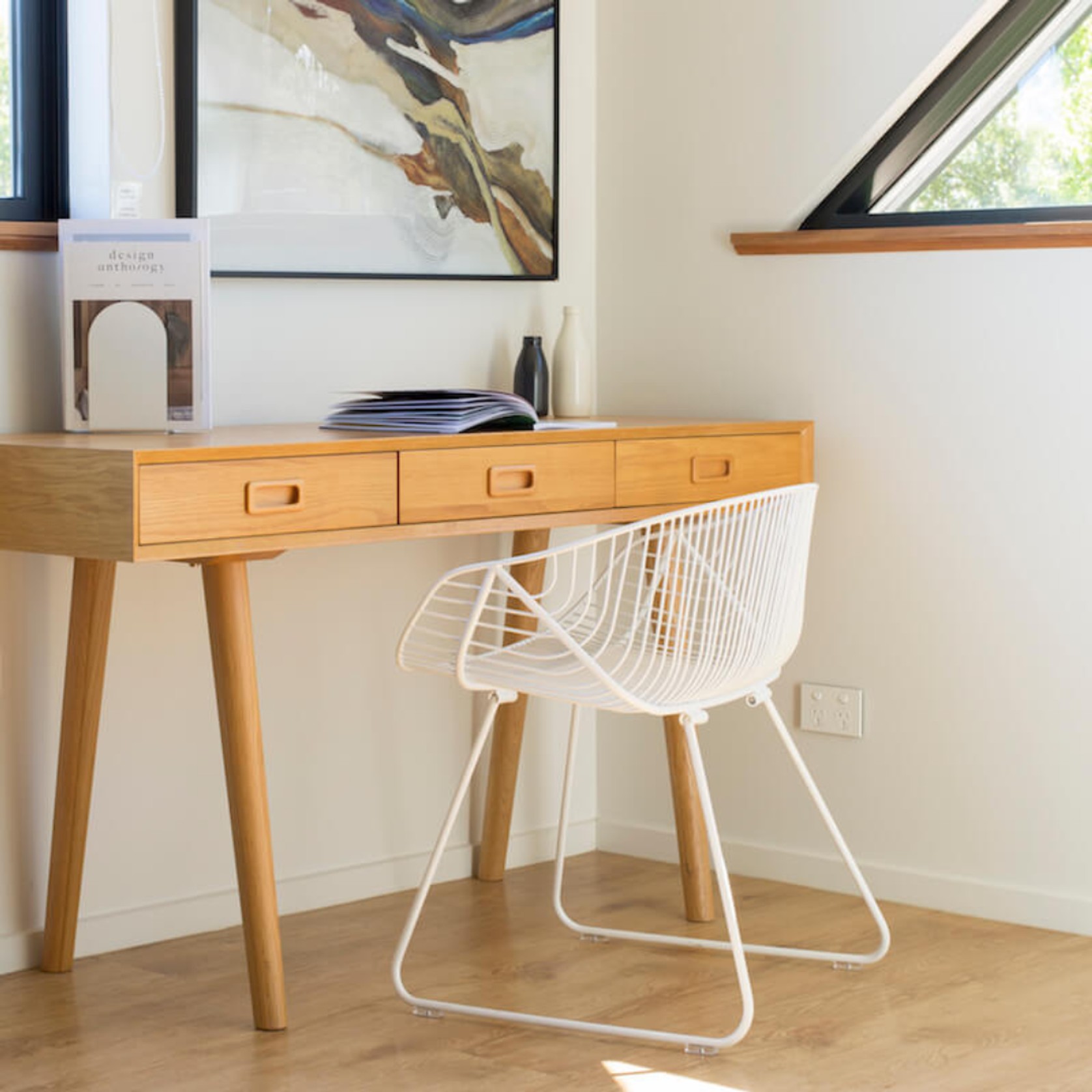 Portobello Chair Stainless Steel - White gallery detail image